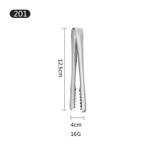 Baichao Extra Thick Stainless Steel Food Clamps Kitchen Food Barbecue Thickened Bread Household Steak Baking Barbeque Utensils Stainless Steel Ordinary 401 (Small Clip) 1 Pack (Stainless Iron)