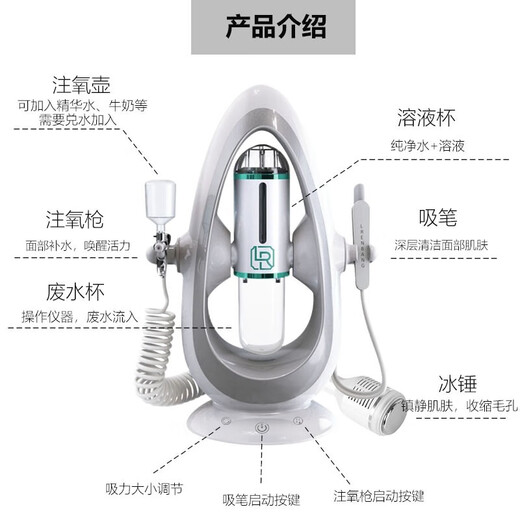 Lirenbang Small Bubble Cleansing Facial Instrument Beauty Salon Blackhead Remover Artifact Deep Cleansing and Hydrating Facial Pores Electric Beauty Instrument Blackhead Remover Beauty Instrument Exclusive Edition 10th Generation - Three-head Model + Eye Beauty Instrument + Solution