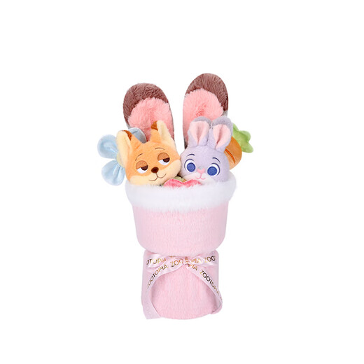 Disney Zootopia Nick Judy Süße Vollcore Doll Bouquet Plüschspielzeug Geburtstagsgeschenk weibliche Abschlussgeschenk
