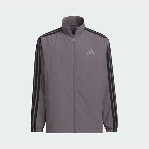 Adidas men's clothing 2025 spring new sportswear woven breathable stand collar men's top jacket jacket KC3893 M