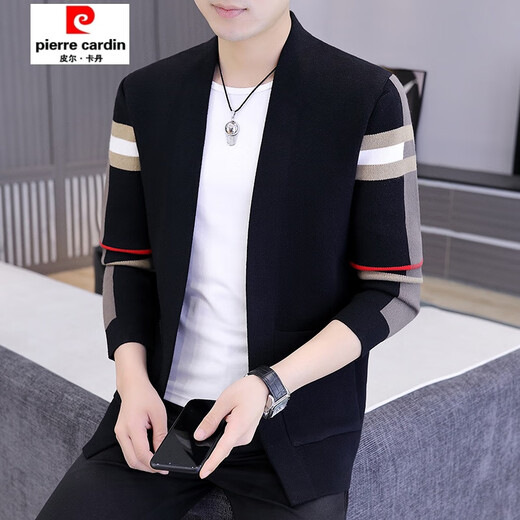 Pierre Cardin Cardigan Cardigan Men's Spring y Autumn Casual Chaqueta para hombres Cardigan Cardigan Cortero de otoño Top 9 de otoki M 90-105 Jin [Jin iguala 0.5 kg]