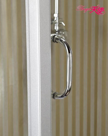 Kezitu L-shaped/rectangular/curved shower room simple shower room 3C tempered glass partition sand silver aluminum alloy bathroom 80*100 with chassis does not contain steam