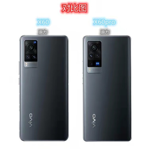 vivo适用于 X60原装原厂后盖x60pro钢化玻璃电池盖后盖外壳背屏 x60后盖原力黑 原装+背胶