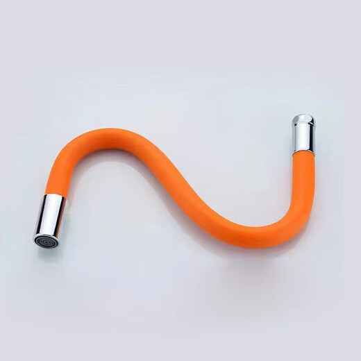 Faucet extender for washing vegetables, wash basin, pressurized anti-splash foaming artifact, kitchen universal rotatable orange 50cm extension tube + universal connector