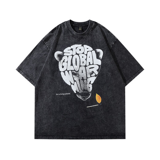 京濮飞日系动漫印花纯棉短袖恤男女同款休闲半袖上衣 829 S