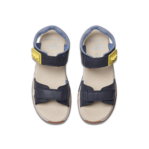 Clarks Unisex Spiney Step, Navy Navy 10.5 Big Kid