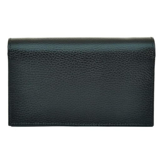 Gucci Double G logo snap closure pebbled leather chain bag shoulder bag crossbody bag black Gucci women's bag classic