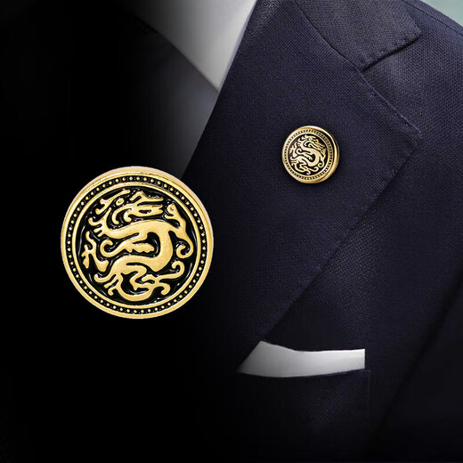 Kerla Old Phoenix Gold Store Brosche Herrenanzug Accessoires Herrenarbeitswarenkragen Brosche Pin Kleidung Halsknopf