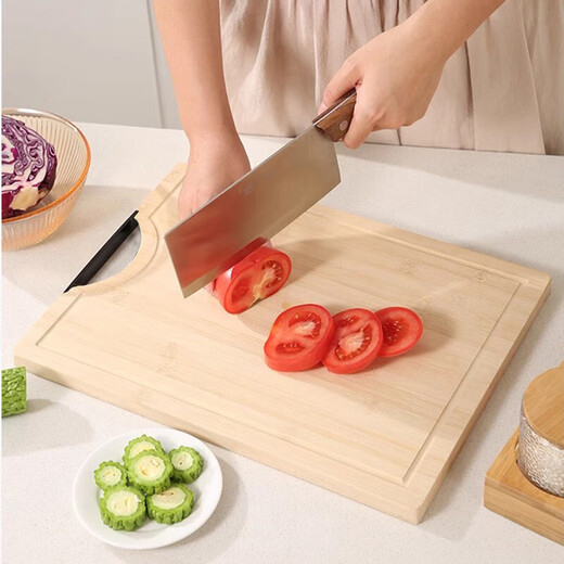 Rongshida Ping replaces bamboo cutting board cutting board and chopping board for household sink panel thickened bamboo cutting board to prevent overflowing process Bamboo cutting board [40*30*1.8cm] 5012