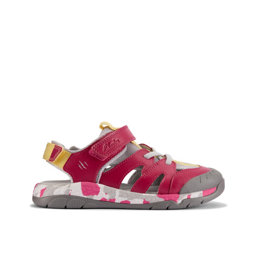 Clarks Girls Steggy Roar, Pink Combo Pink Combo 10.5 Big Kid