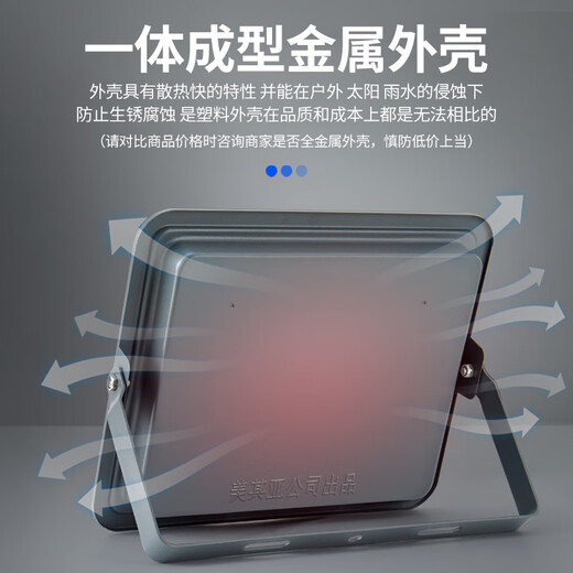 Yaming LED floodlight frosted glass anti-glare stadium light warehouse outdoor lighting workshop spotlight IP65 waterproof super bright 300w