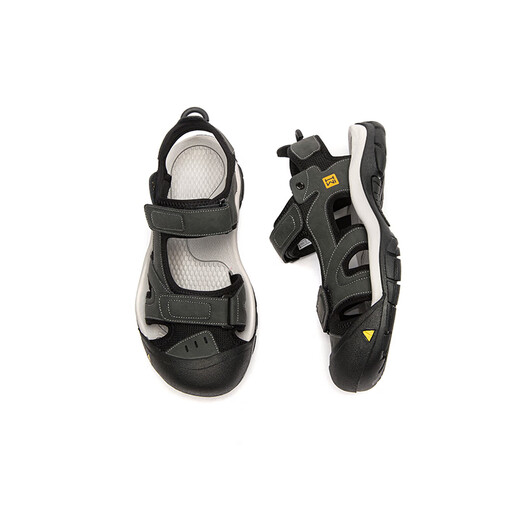 Libellule rouge sandales extérieures masculines 2025 Été étouffement doux élastique chaussures de plage à semelle épaisse respirante whl25420 gris noir 43