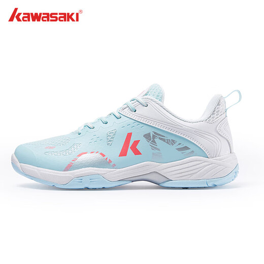 KAWASAKI Kawasaki Badminton Shoes New Products Men and Women Professional Badminton Shoes Anti-Slip Anti-Torsion Sports Running Tennis Shoes Ice Cream
