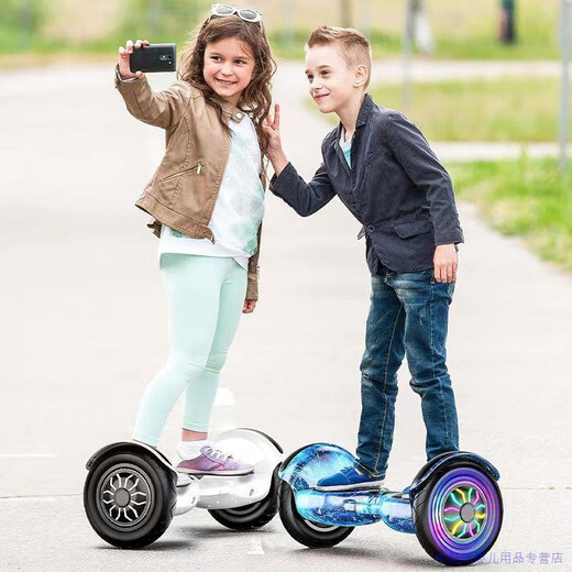 Zola 2025 Neue Zola Children's Smart Electric Balance Bike 3612 Rodless 1015 Paralleles Fahrrad 6,5-Zoll-Musikversion Tarnpulver [Selbstausgleich + Sicherheit Anti-Shake + Viereckleuchte 36V