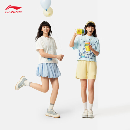 李宁×玩具总动员联名短袖T恤女夏季新款宽松舒适休闲上衣AHSV690