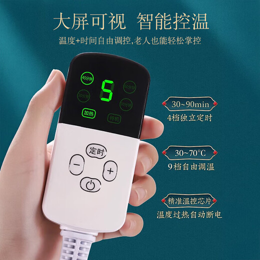 Wanlotu Salt Bag Hot Compress Bag Sea Salt Physiotherapy Bag Electrically Heated Coarse Salt Hot Compress Bag Waist Mugwort Moxibustion Salt Pack Warm Palace Belt