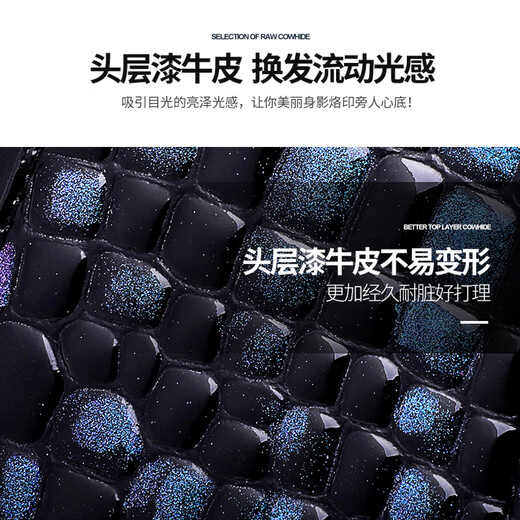 Qidai Kupplungsbeutel für Frauen 2025 Neue Mode kleine Tasche große Kapazität Handtasche Doppel Reißverschluss Coin Wallet VERSATILE CROSSBODY SABE BLUE-Schulterstil