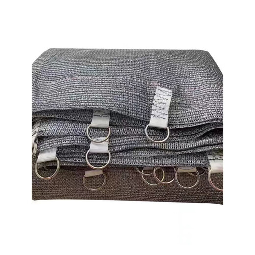 Thickened silver gray sunshade net sunscreen curtains sunshade encrypted home windows rainproof shading balcony heat insulation outdoor 2 meters high * 3.5 meters wide silver encrypted sunshade