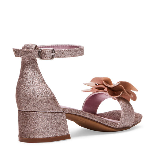 Steve Madden Girls' Lessa Heeled Sandals, Rose Gold, 3 Kids Rose Gold 3 Kids