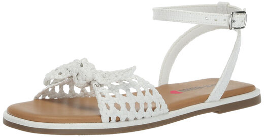 Steve Madden Girls' Shoes Meris Sandals, White White 2 Little Kid
