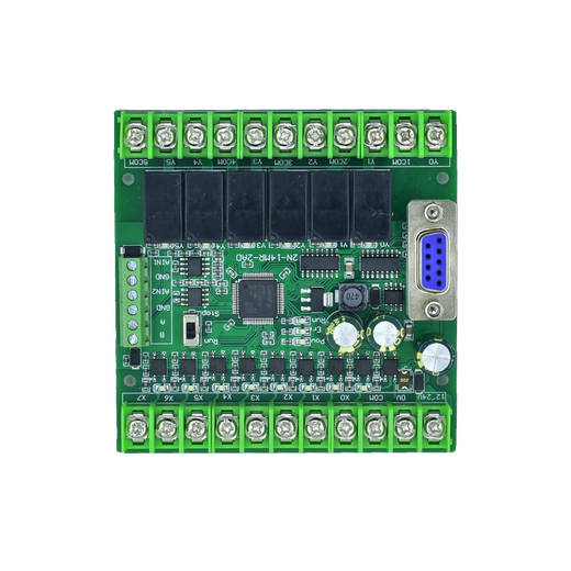 Domestic plc industrial control board programming controller fx2n-10/14/20/24/30/mr/mt with 485 analog quantity and 485 base FX2N-14MR