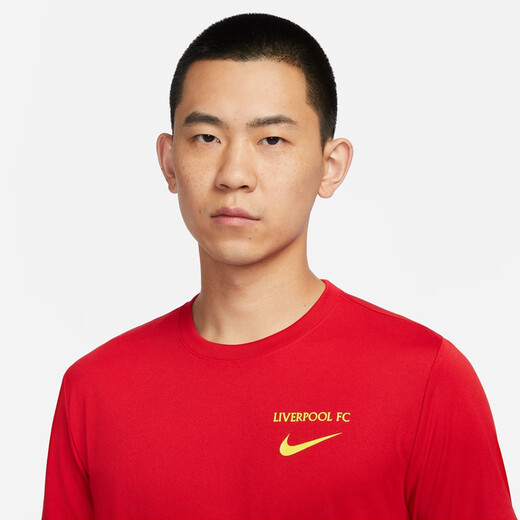 耐克（NIKE）官方利物浦男子速干足球T恤针织亲肤健身轻便舒适FZ8719 687健身红 M