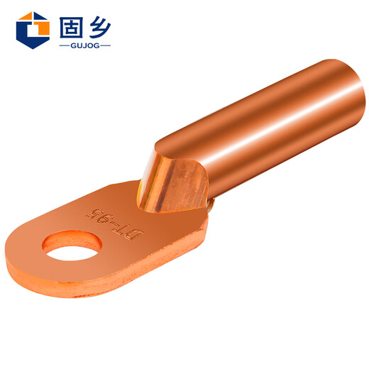 Guxiang DT copper nose wire nose cold-pressed terminal block copper wire ear copper wiring cable lug terminal nose national standard A grade 95 square single hole 2 pack