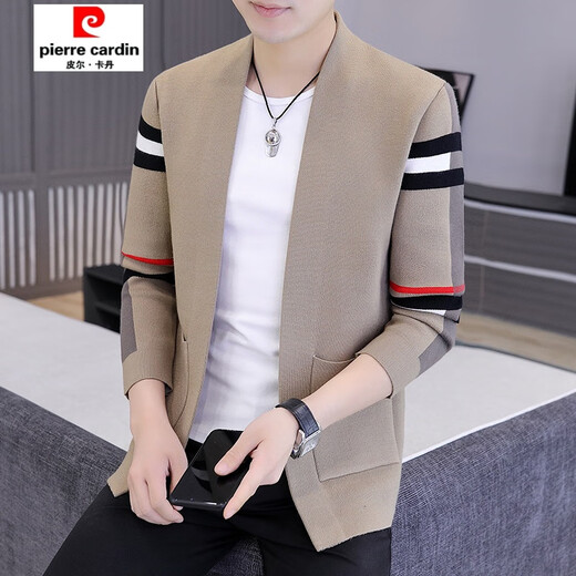 Pierre Cardin Cardigan Cardigan Men's Spring y Autumn Casual Chaqueta para hombres Cardigan Cardigan Cortero de otoño Top 9 de otoki M 90-105 Jin [Jin iguala 0.5 kg]