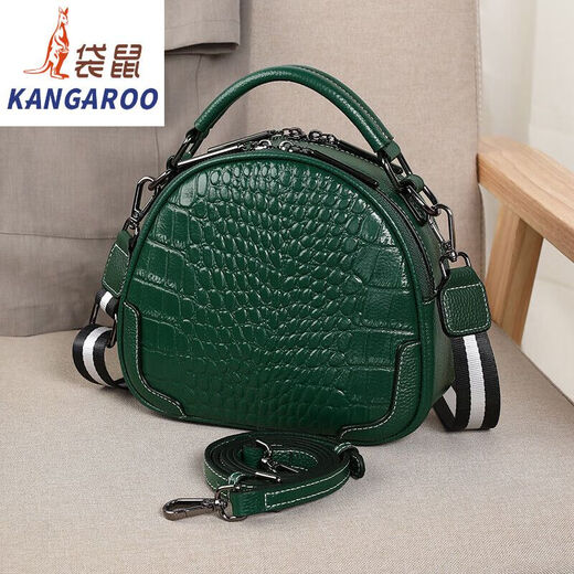 Kangaroo 2025 NUEVO BOLSO DE MUJER MUJERES VERSÁTICO Versátil de gran capacidad Crossbody Bag Crocodile Patrón de cáscara Bolsa Red Red