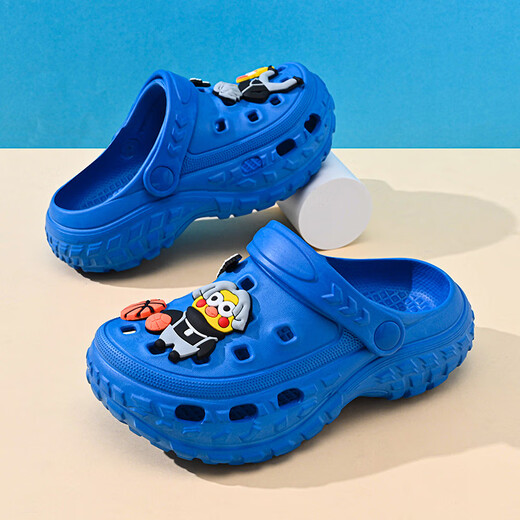 Aoyanlai Chaussures pour enfants Chaussures extérieures Boy sandales Nouveau style non glissée Medium et grand garçon portant du poulet de plage Vous êtes trop beau et calme gris 28 29