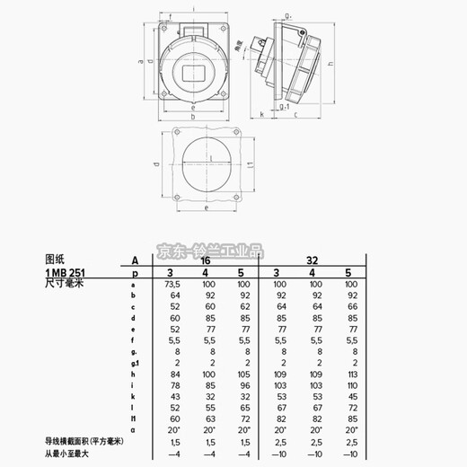 Tebrero oblicuo oculto impermeable Mannekos Mannekos Mennekes 16a IP67 1475 1479 1485 typ1485 16a cinco noros 3p+n+PE/5p trifásico 400V
