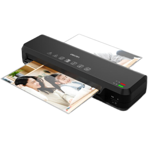 得力家用照片塑封机h33939过塑机A3证件GQ401 3891 3892 3893 389 2130 白+黑A4 冷裱+热裱不