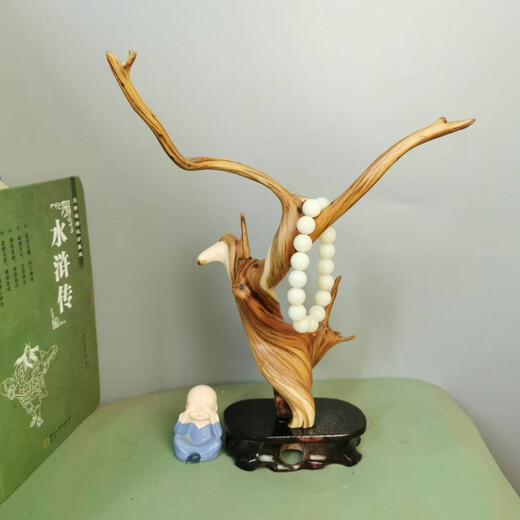 
Apocalypse century root carving wood carving ornaments bracelets desktop tree root original root art home decoration handicraft Taihang cliff cypress C1047