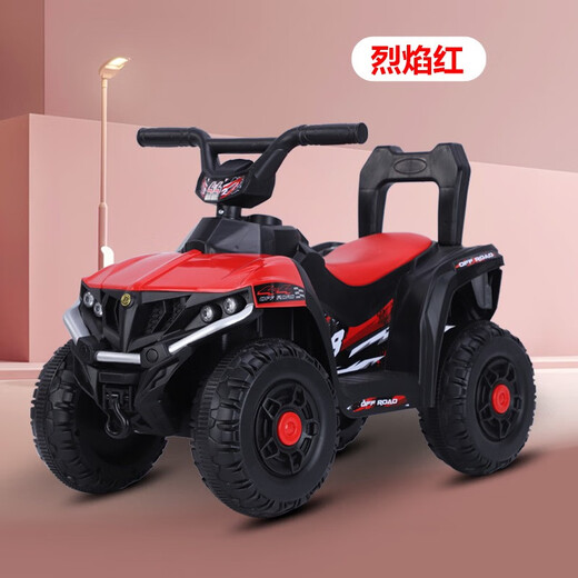 New children's boy toy racing beach car remote control four-wheel off-road high-speed climbing rechargeable remote control car red small battery