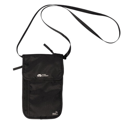 Sac d'identité Mobigarden, sac de passeport de rangement à plusieurs étages, sac à bandoulière antivol RFID, nuit noire