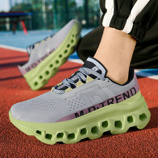 [Reemplazo plano de gran marca] zapatos funcionales funcionales profesionales zapatos para hombres zapatos de maratón zapatos zapatos zapatos zapatos de trote transpirables zapatos de fitness 9912 plata 42