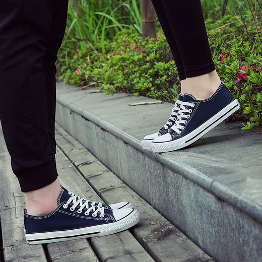 Chaussures en toile à couple pastoral européen pour hommes 2025 Été Nouveaux chaussures de sport décontractées pour hommes à la mode et polyvalente (PJ) 6621 Blue 43
