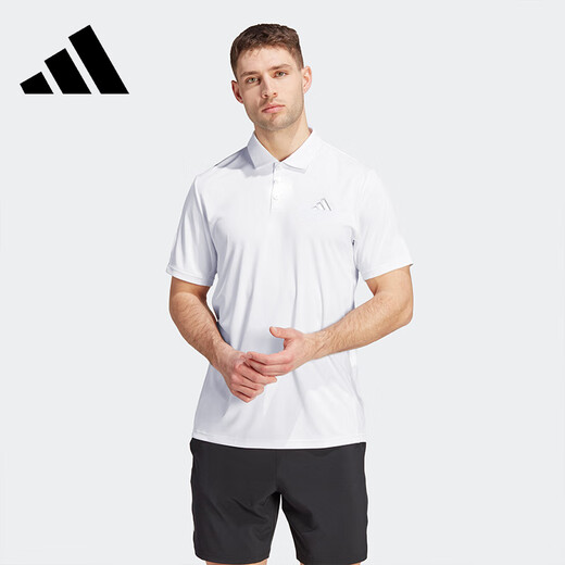 adidas POLO shirt short-sleeved men's new sports business lapel casual T-shirt sportswear white IN6625 L (recommended weight 140-160 Jin [Jin equals 0.5 kg])