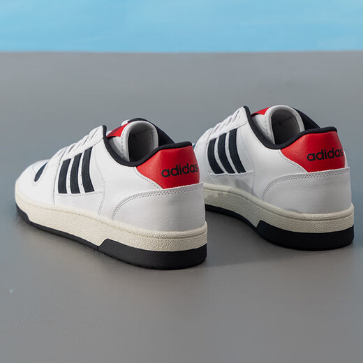 阿迪达斯 （adidas）板鞋男鞋女鞋2025新款夏季运动鞋复古透气轻便低帮休闲鞋 KK1283白色黑红 42