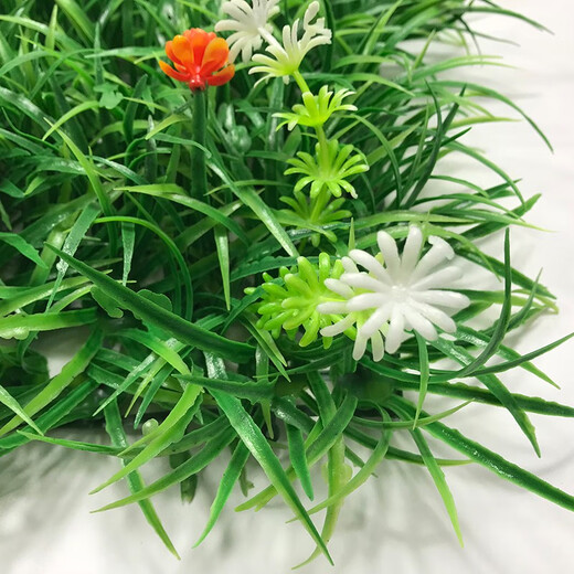 Duoxiu simulated plant wall, green plant wall background wall, green simulated plant mall advertising door head artificial decoration, encrypted seedling 30*30CM piece