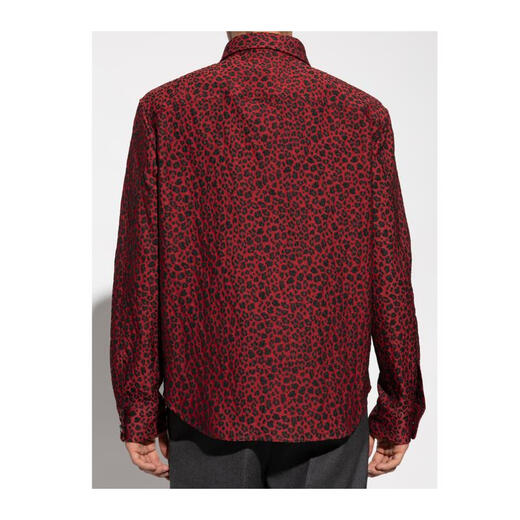 范思哲（VERSACE）奢侈品服饰男长袖衬衫 10174131A12401-2RB80 流行 红色 均码 |IT-50