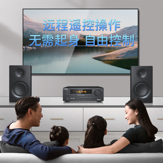 THINKYA 迷你蓝牙CD组合音响CD播放机 FM收音机 桌面HIFI发烧音箱 2.0声道