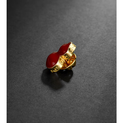 Tongrubi MeraCoco gourd collar anti-exposure artifact exquisite brooch buckle men's suit pin fixed clothing pin buckle red gourd