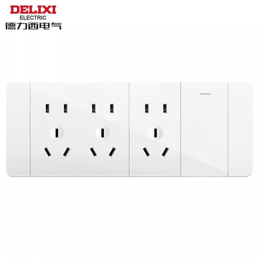 
Delixi 118 type switch socket, double control, three plugs and nine holes, single opening and fifteen holes, 1 opening and 9 holes, 1 opening and 9 holes, 691 gray---1 opening and 15 holes,