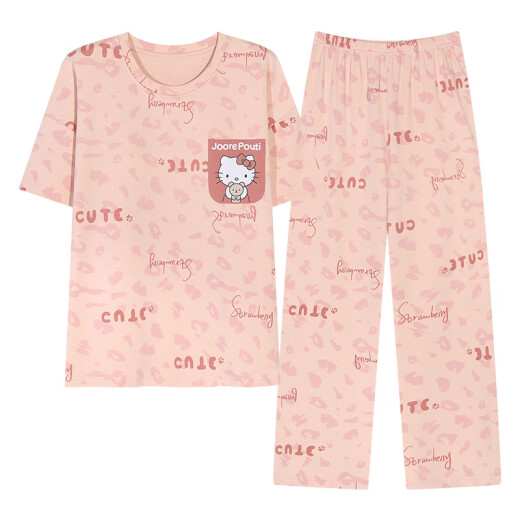SANGJI new summer cute cartoon pajamas set female student QG9207 M