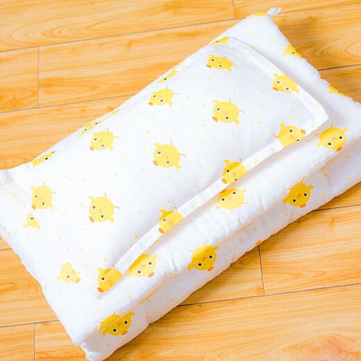 Children's pillow baby pillow kindergarten baby pillow lunch break pillow 1-6 years old 50x30cm animal yellow chick