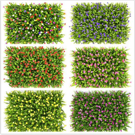 Simulated outdoor plant wall plastic fake lawn background living room plants indoor balcony artificial turf door head height 9 cm white