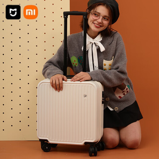 Xiaomi (MI) Маленький чемодан легкий корпус посадки для мужчин и женщин 18-дюймовый чехол для студентов для студентов проездной случай за Zipper Case для кожаной коробки [688 многофункциональная модель] классическая черная 20-дюймовая