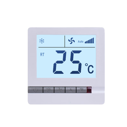 Central air conditioning panel controller water machine thermostat fan coil LCD three-speed switch control panel gold air conditioning model