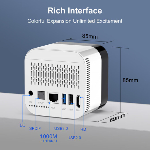 
AIRWORLD native TV Android 14 TV box H96MAX H728 foreign trade set-top box with clock Gigabit network ATV 4GB 32GB+ Bluetooth remote control Domestic version
